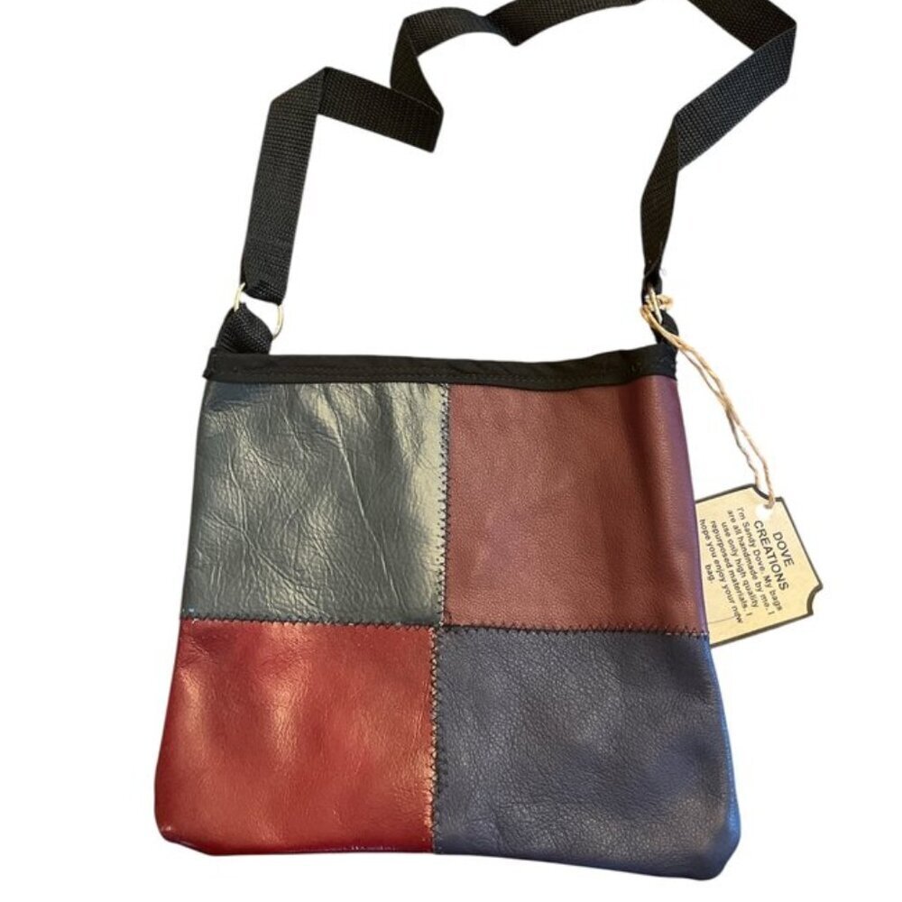 Handmade Crossbody Bag Repurposed Material NWT